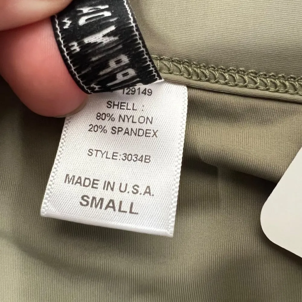 NWT Dippin Daisy's Bikini 2 Piece High Waist Taupe Bottoms Pink Floral Top Small - Image 8