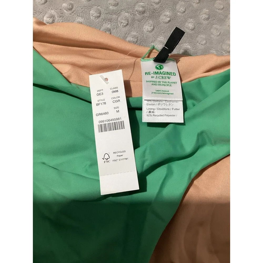 J. Crew High Rise Bikini Bottom Light Green M - Image 4