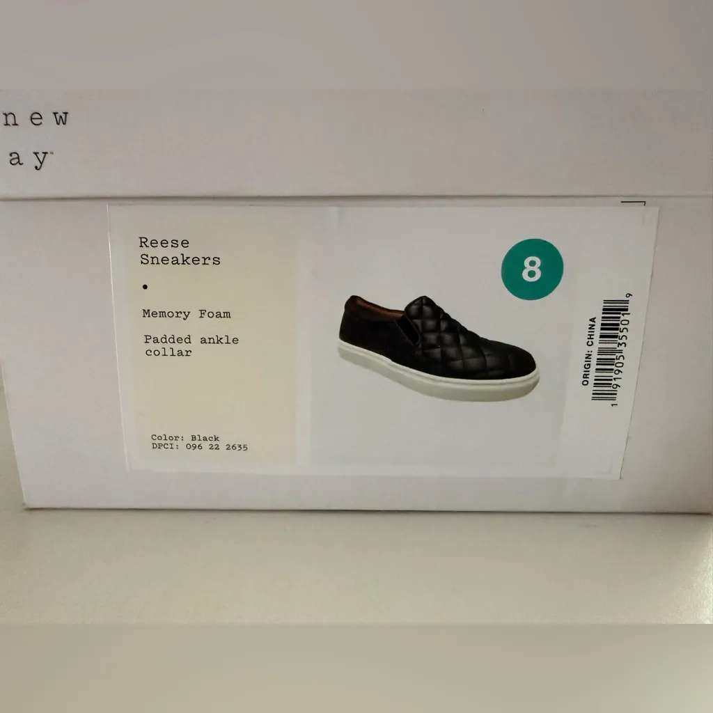 A New Day Black Quilted Slip-On Loafers - Image 6