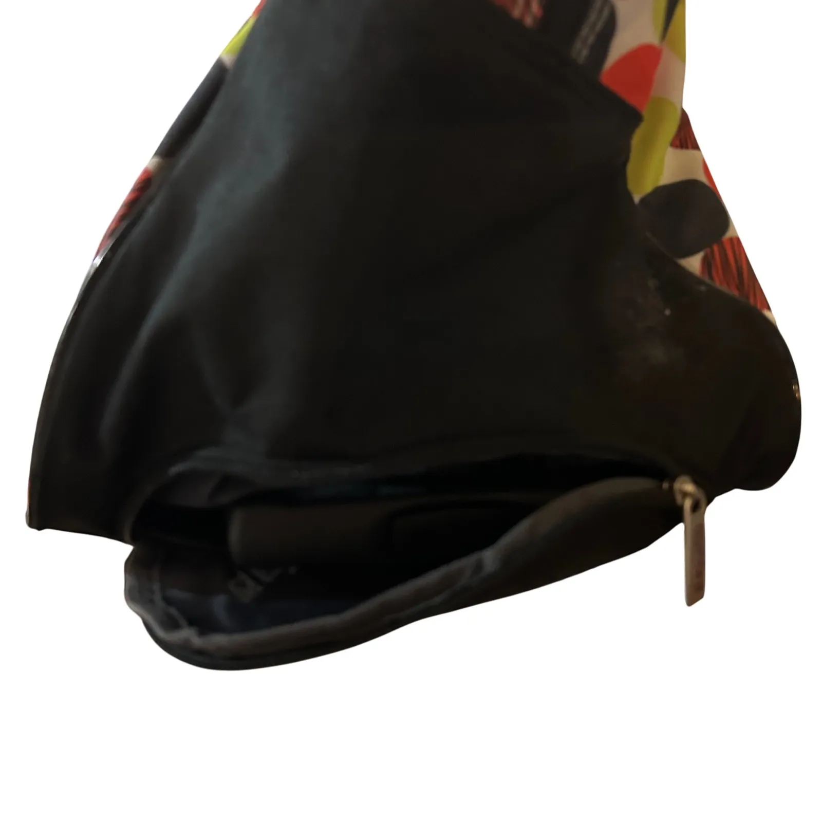 Dejuno Rolling‎ Carry On Duffle Bag Luggage Colorful Polka Dot Travel Black - Image 4