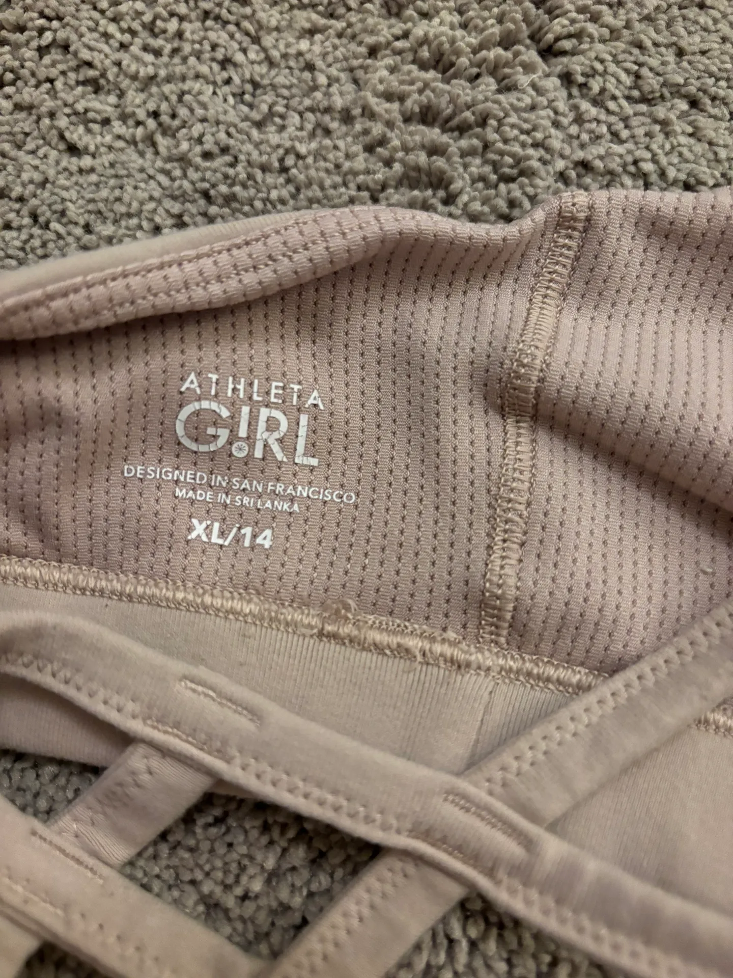 Athleta Light Pink Sports Bra - Image 3