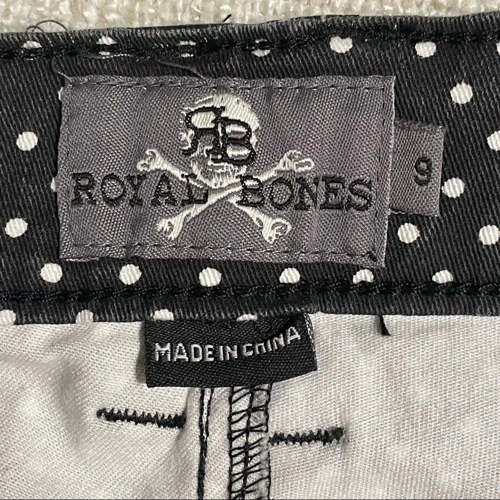 Hot Topic Black Pants with White Polka Dots - Image 7