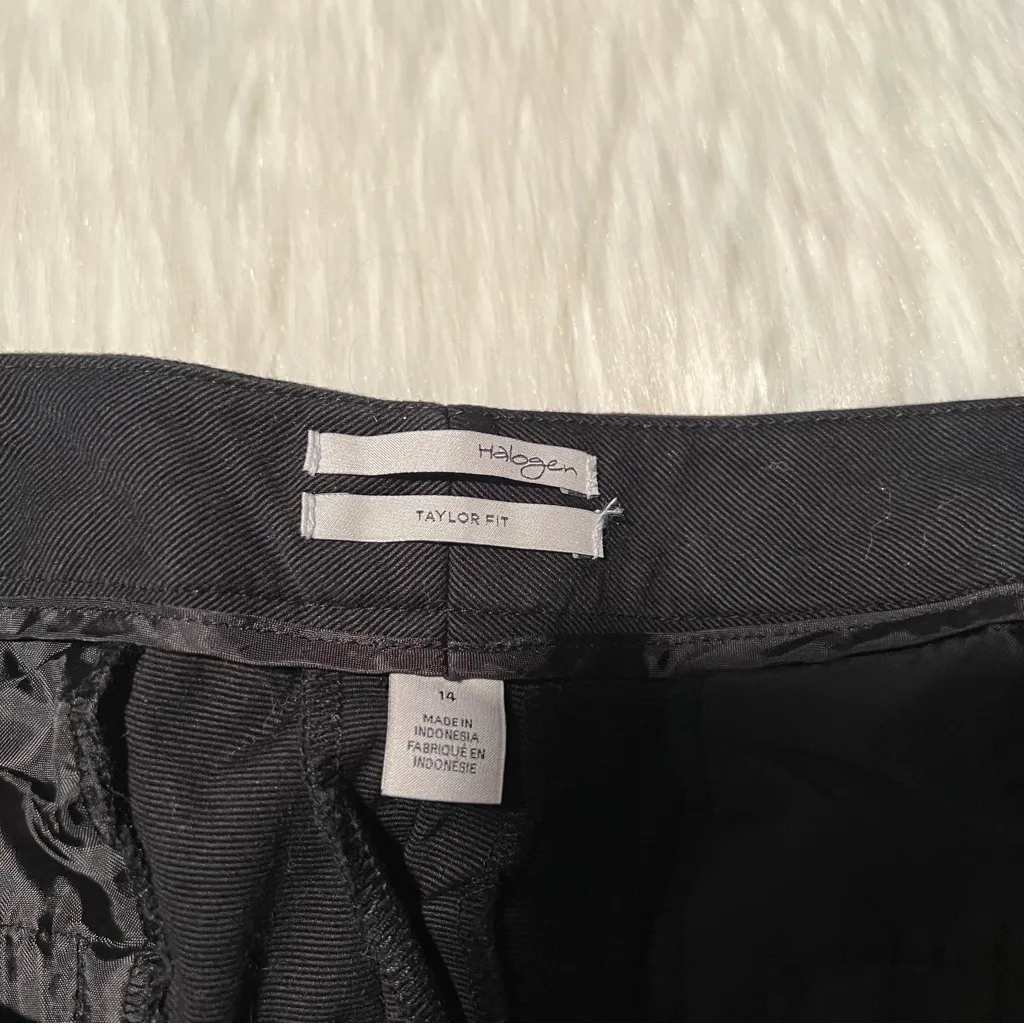 Halogen Taylor Fit Dress Pants Trousers Black 14 - Image 9