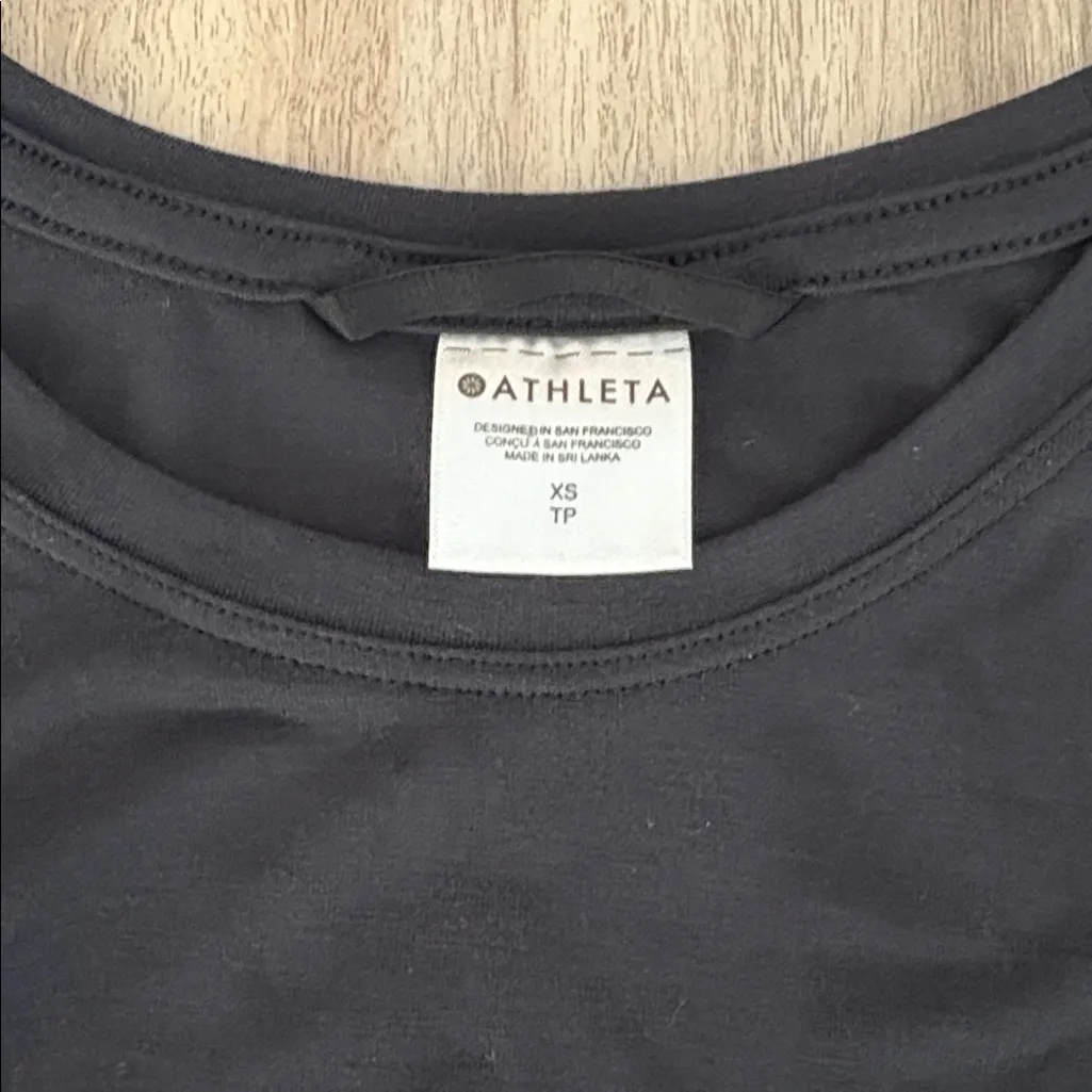 Athleta Air Out Cinch Tank Top Crewneck Sleeveless Pullover Women’s XS Black - Image 5