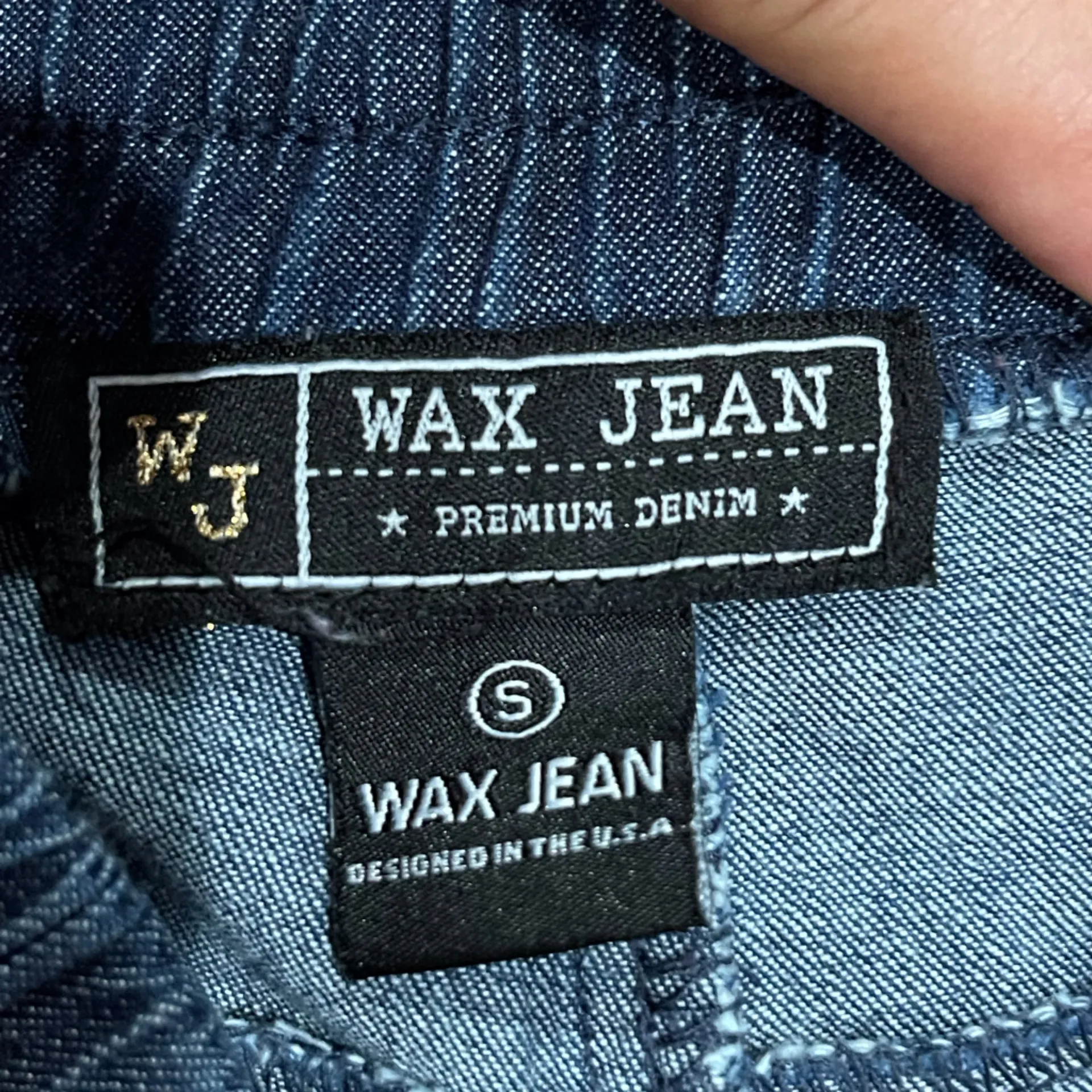 Wax Jean Dark Denim Joggers - Image 11