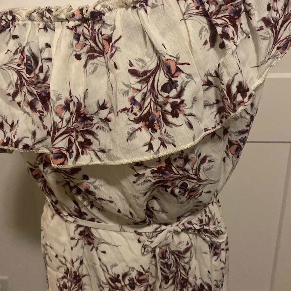 NWT Evereve Vintage Havana One Shoulder Dress Sz M White Size M - Image 2