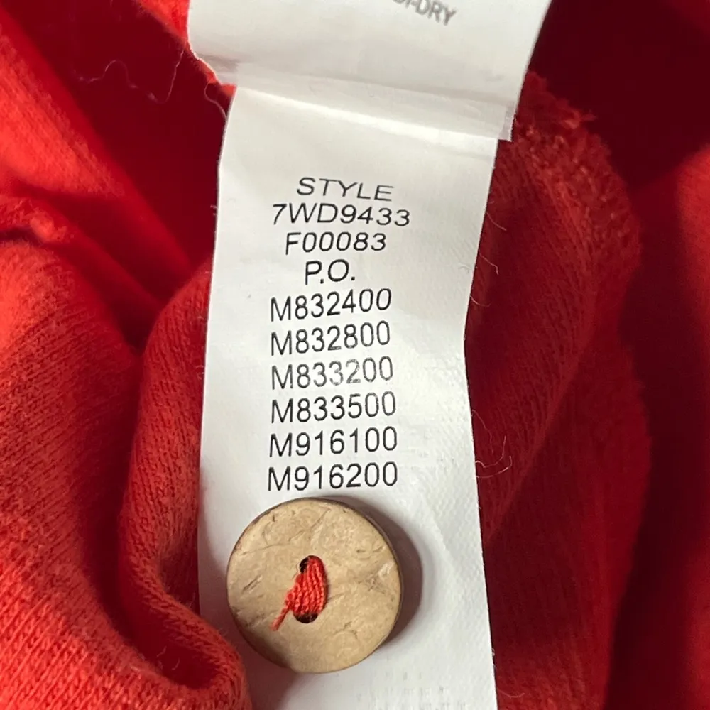 Lucky Brand Button Down Midi Tank Dress Orange Size Large - Image 7