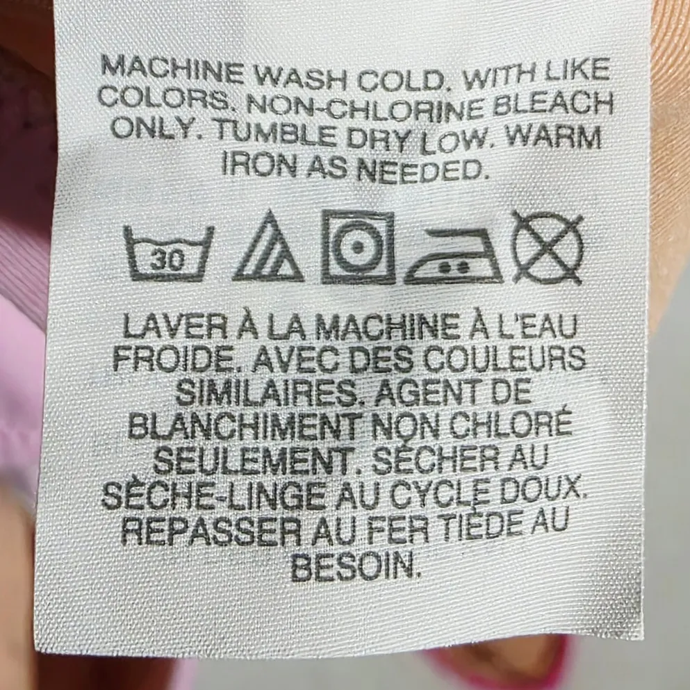 J Crew Scalloped Tie-Front Tie-Shoulder Hallie 3Pc Bikini Lot Pink Size Large - Image 7