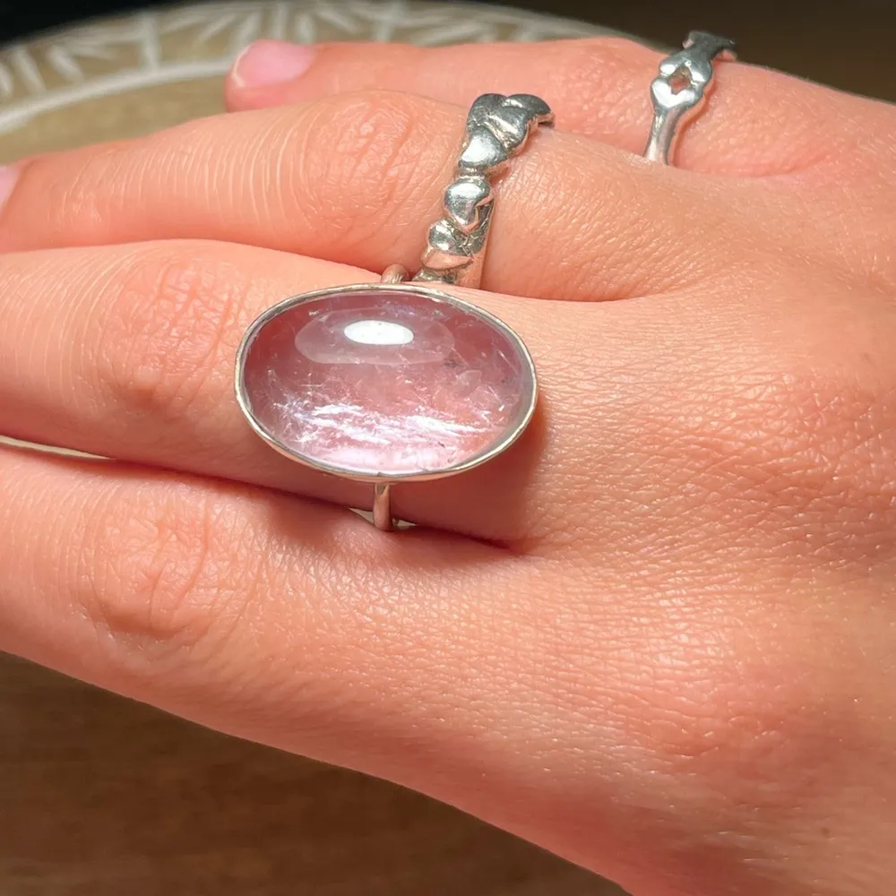 Clear Purple Crystal 925 Sterling Silver Ring - Image 15
