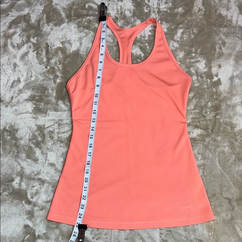 Nike ‎ Orange Sleeveless Fitted Backless Tank Top - Image 6