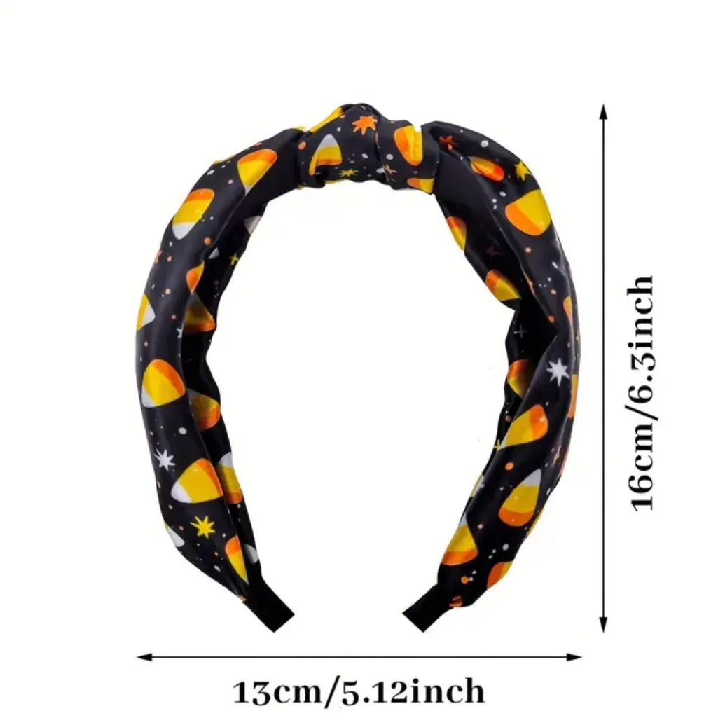 Halloween Themed Headband Set of 3 Orange - Image 3