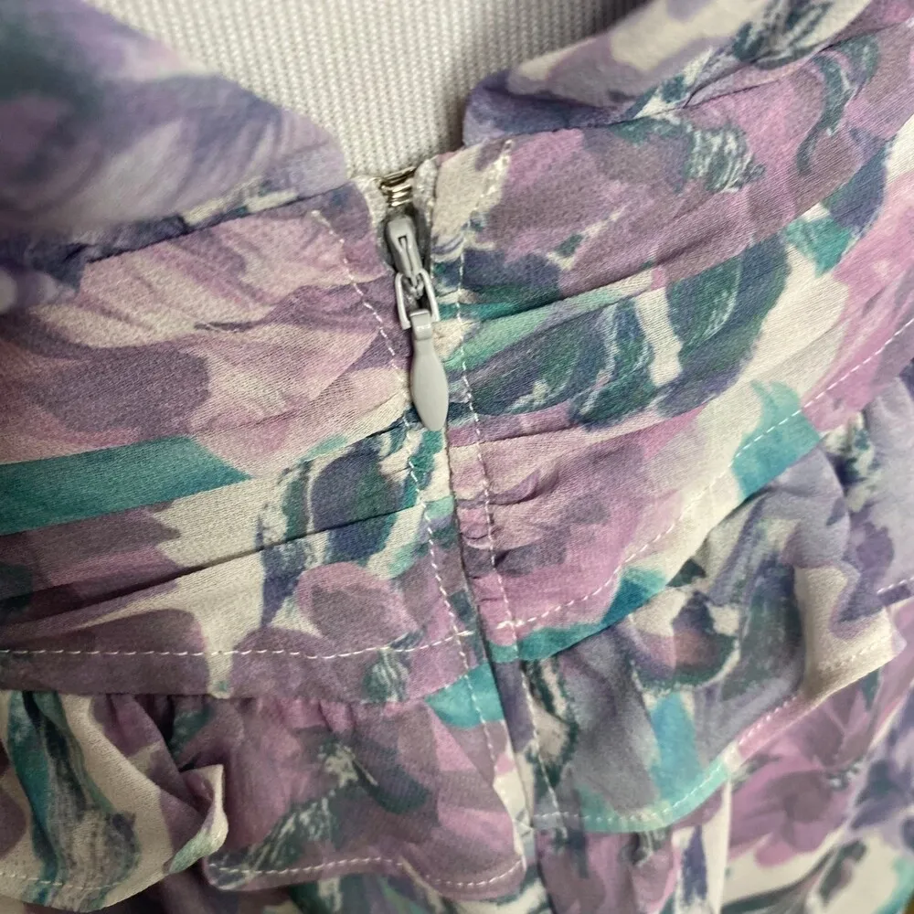 For Love and Lemons Shelly Lilac Purple Blue Mini dress Size Small. - Image 10