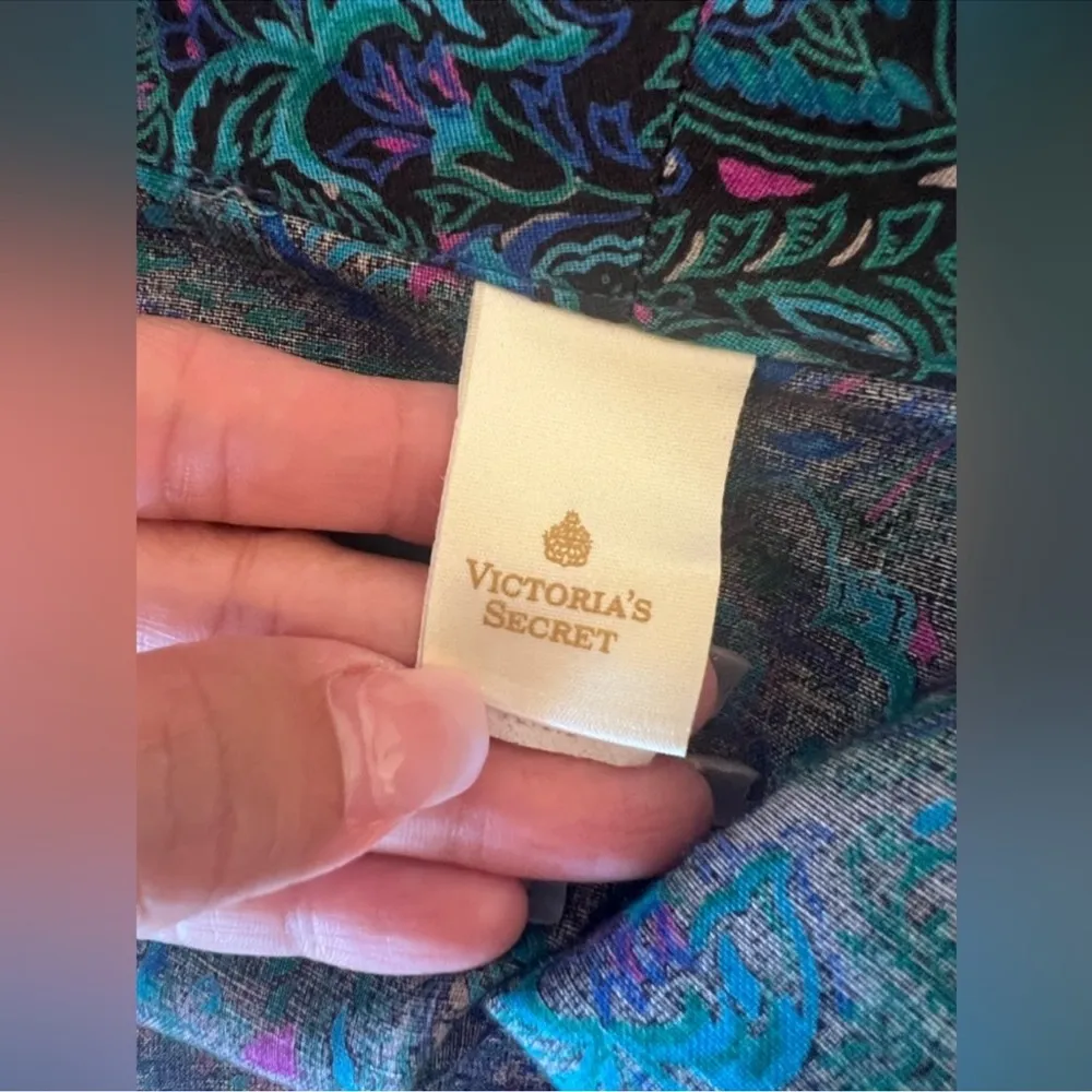 Vintage Victoria’s Secret Paisley Floral Long Robe - Image 14