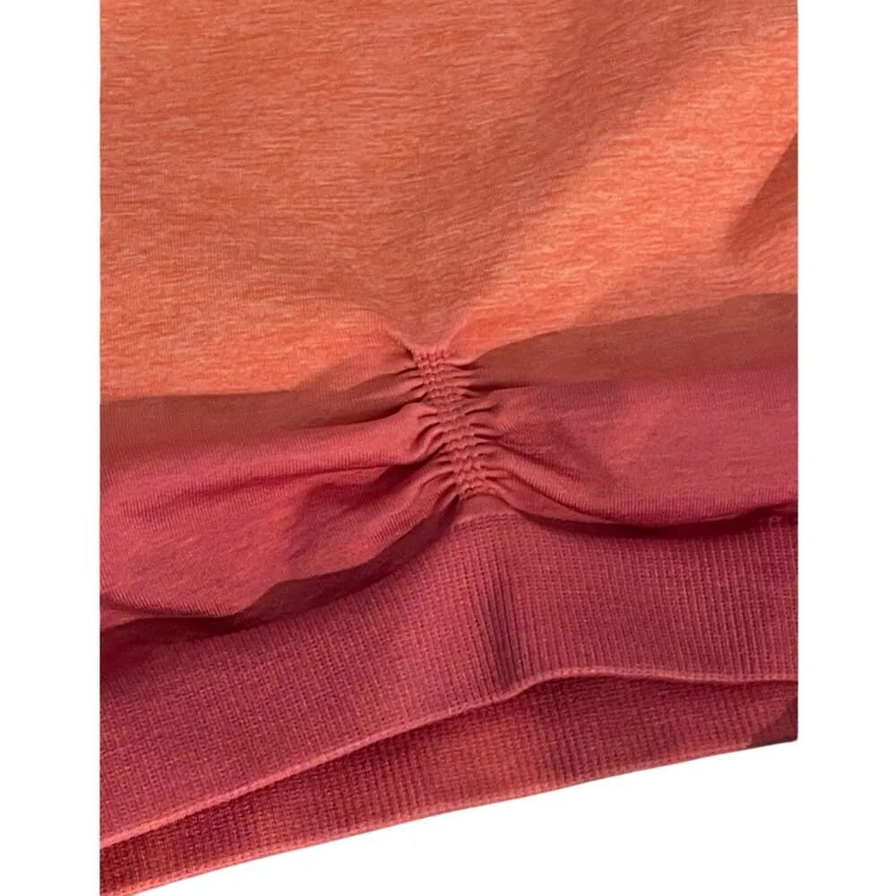 Gymshark Adapt Pink Ombre Seamless Long Sleeve Crop Top Size Small - Image 6