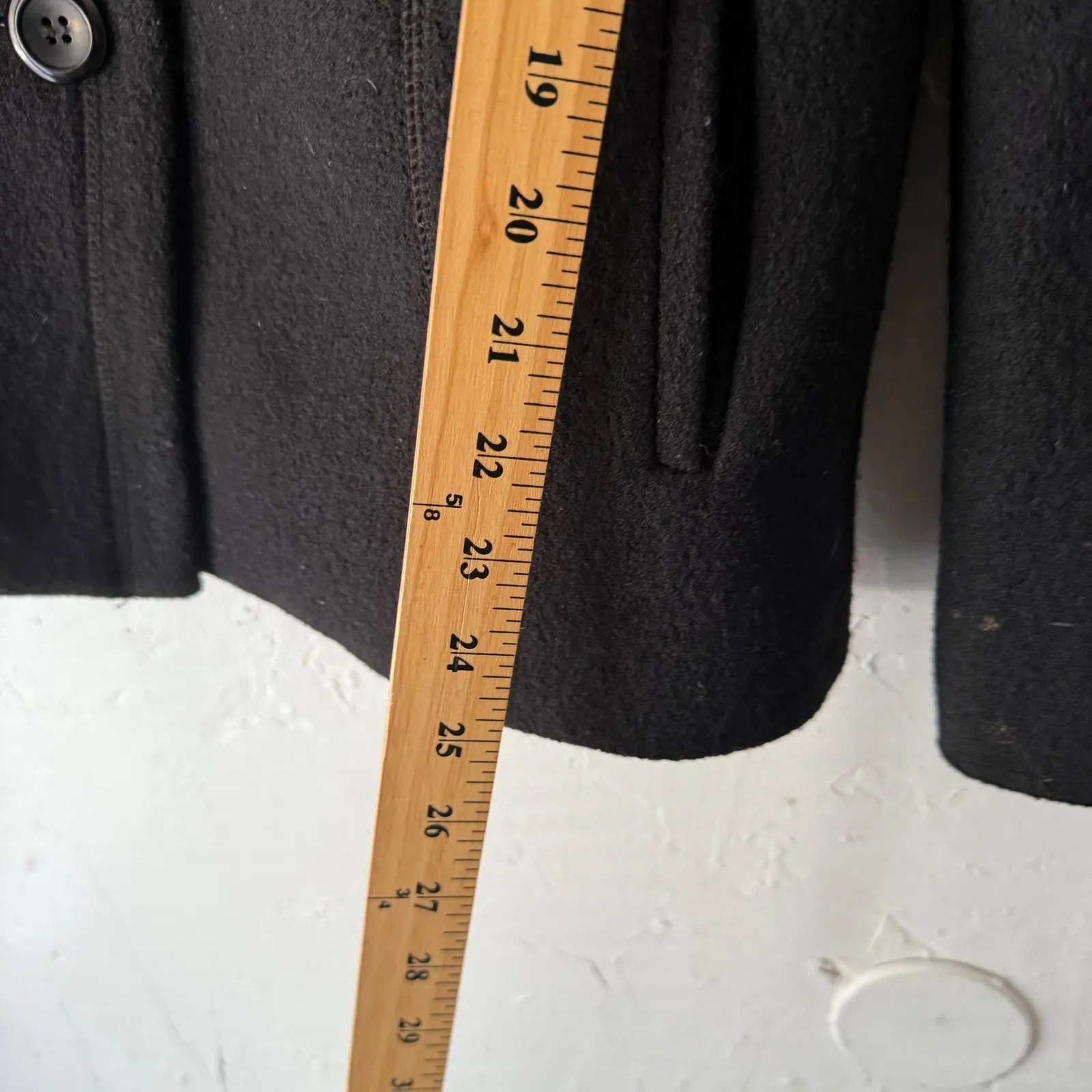 Pendleton Wool Coat Jacket Womens‎ XS Black Classic Career Blazer Twee - Image 11