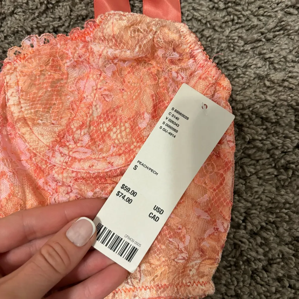 Out From Under Yvonne Lace Bow Cropped Corset NWT - Image 5