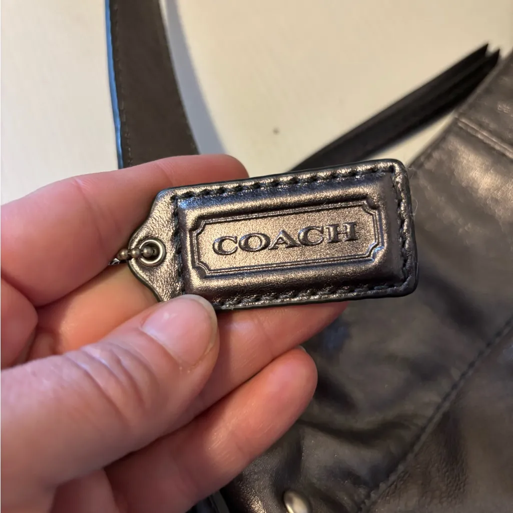 Coach Legacy West Zoe Hobo Bag EUC Bronze - Image 5