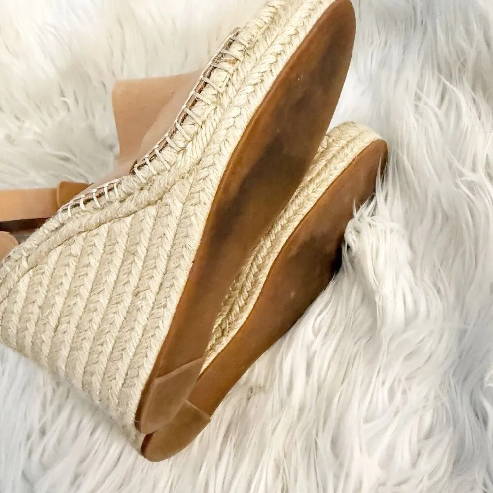 TREASURE & BOND x NORDSTROM | Sannibel Tan Espadrille Wedge Sandals Leather | 8 - Image 5