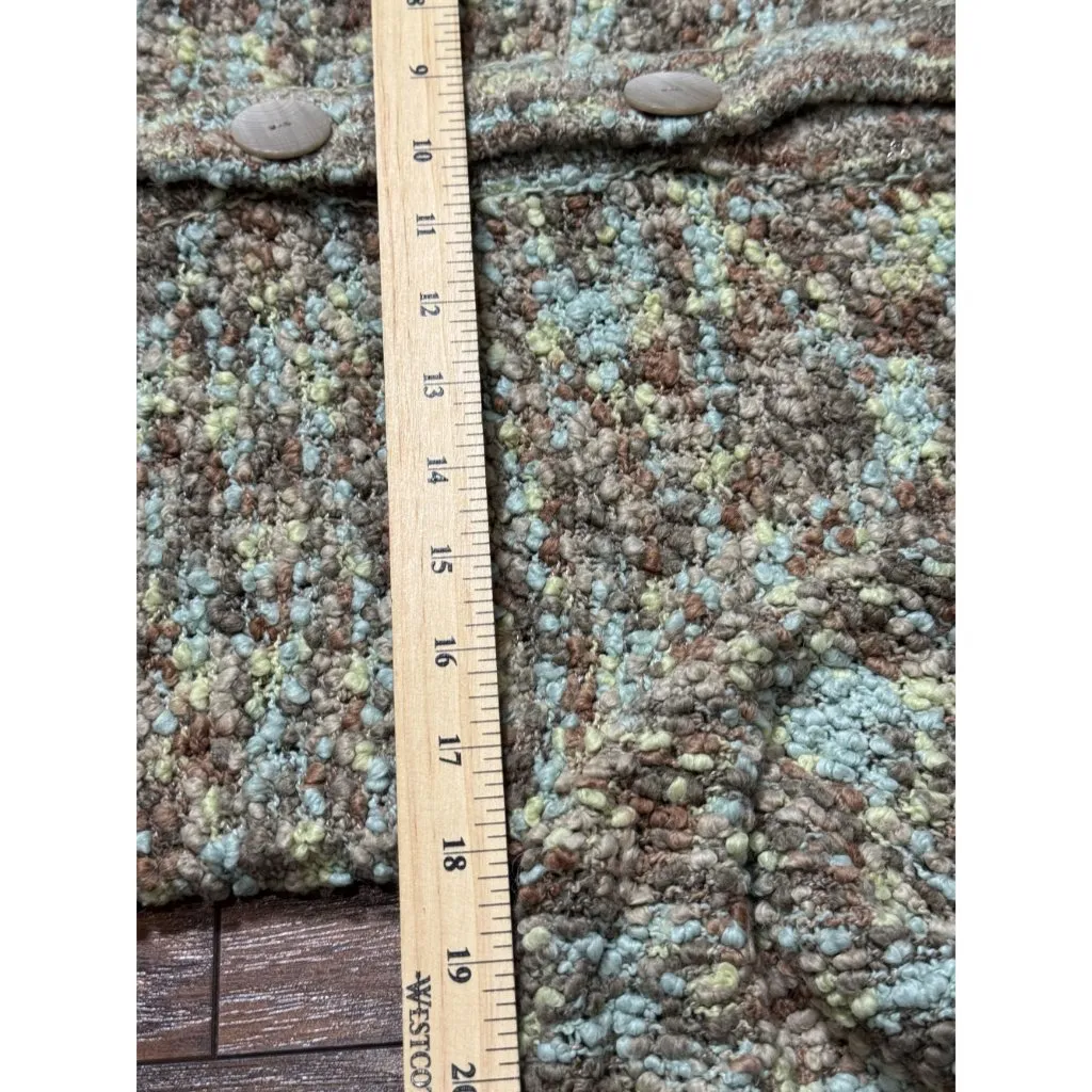 JH COLLECTIBLES Womens M Wool Blend Longline Cardigan Sweater Jacket Brown Beige Size M - Image 13