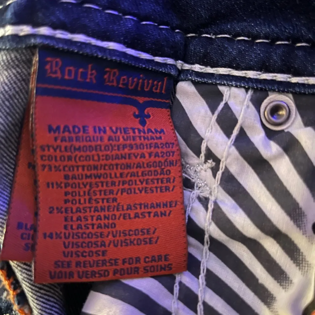 Rock Revival Dianeya Ankle Skinny Jeans, Women’s size 28 - Image 14