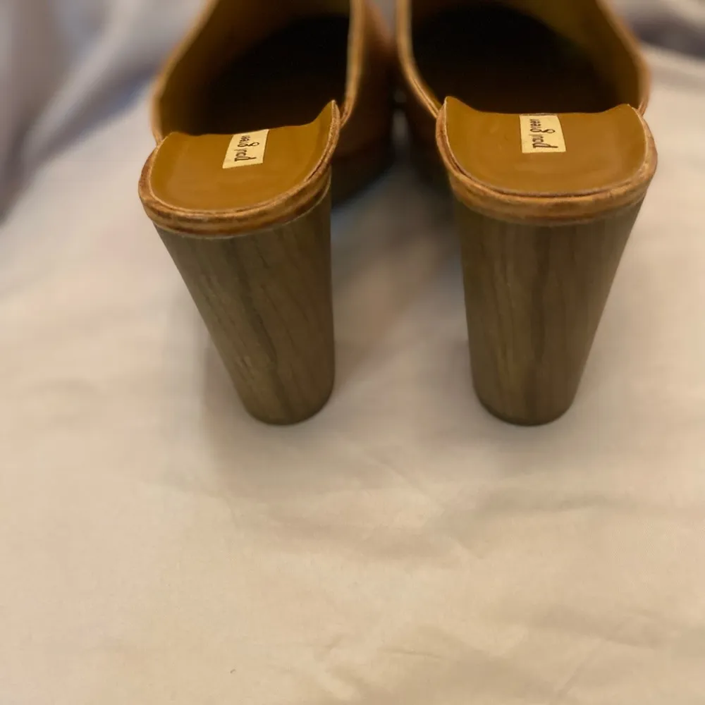 Tan Clog with 3.5” Heel - Image 3