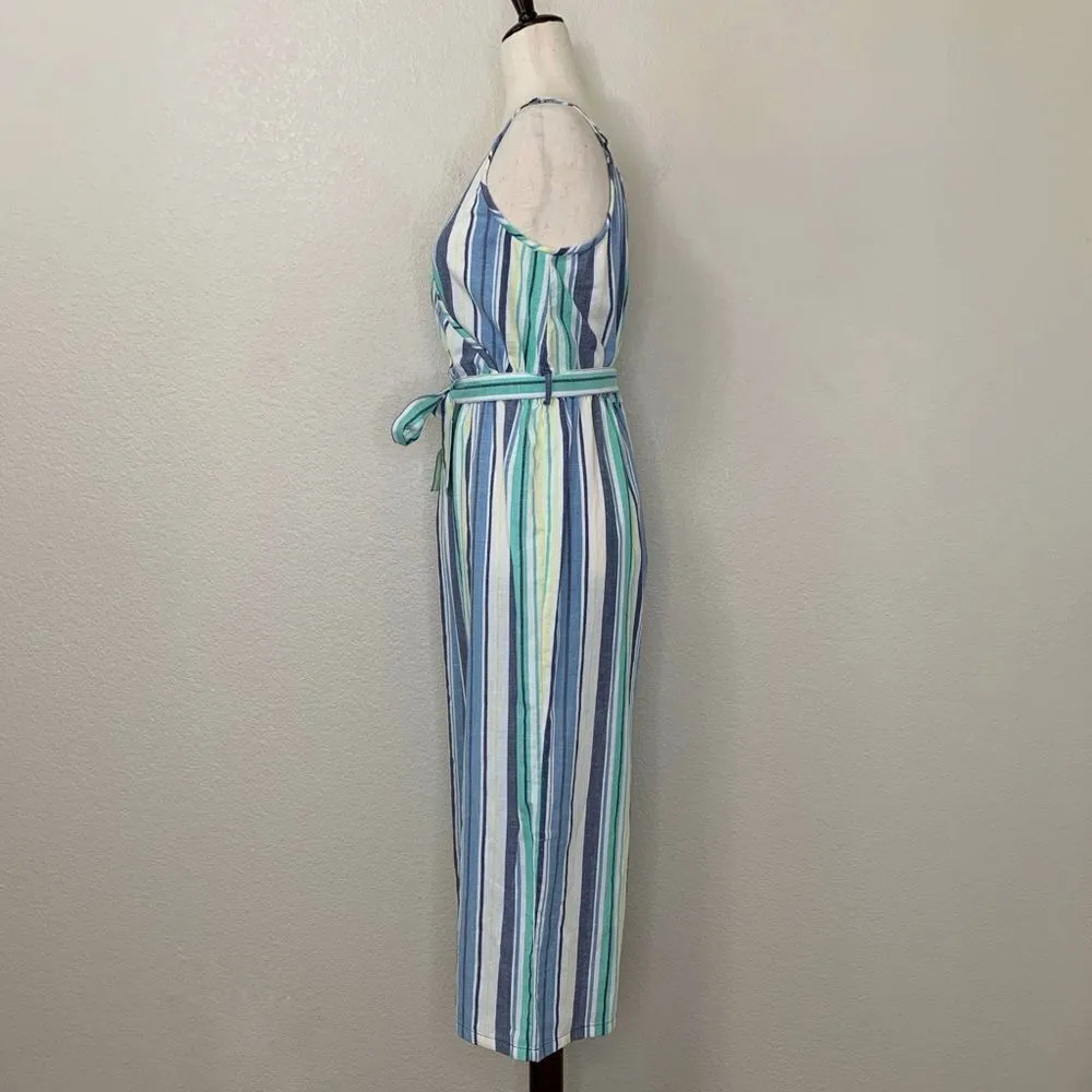 NWOT Derek Heart Women’s Size Large Striped Sleeveless Jumpsuit - Image 6