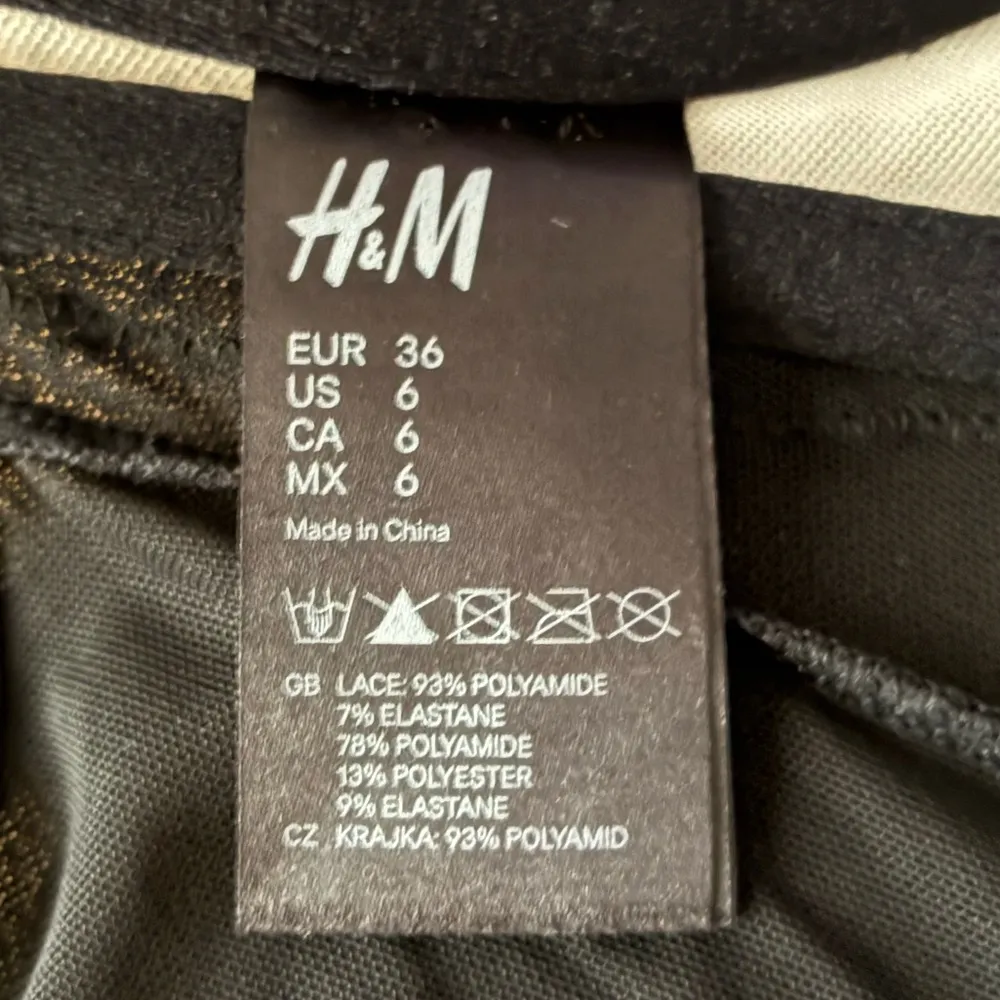 H&M Beaded Black Lace Bustier Bra Corset Top 6 - Image 12