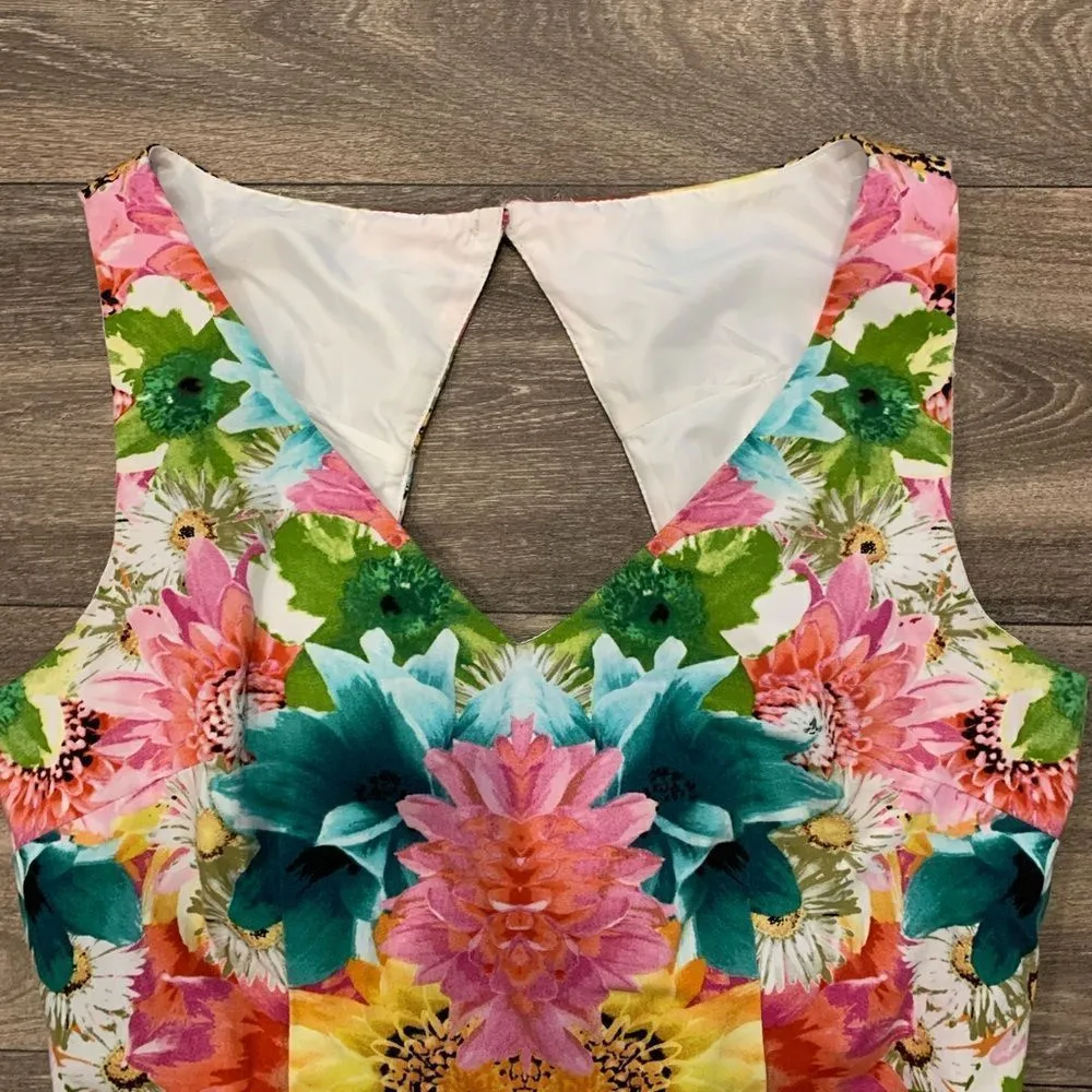 London Times dress.  Size: 8. Lined.  Cut-out at neck on the back side. - Image 2