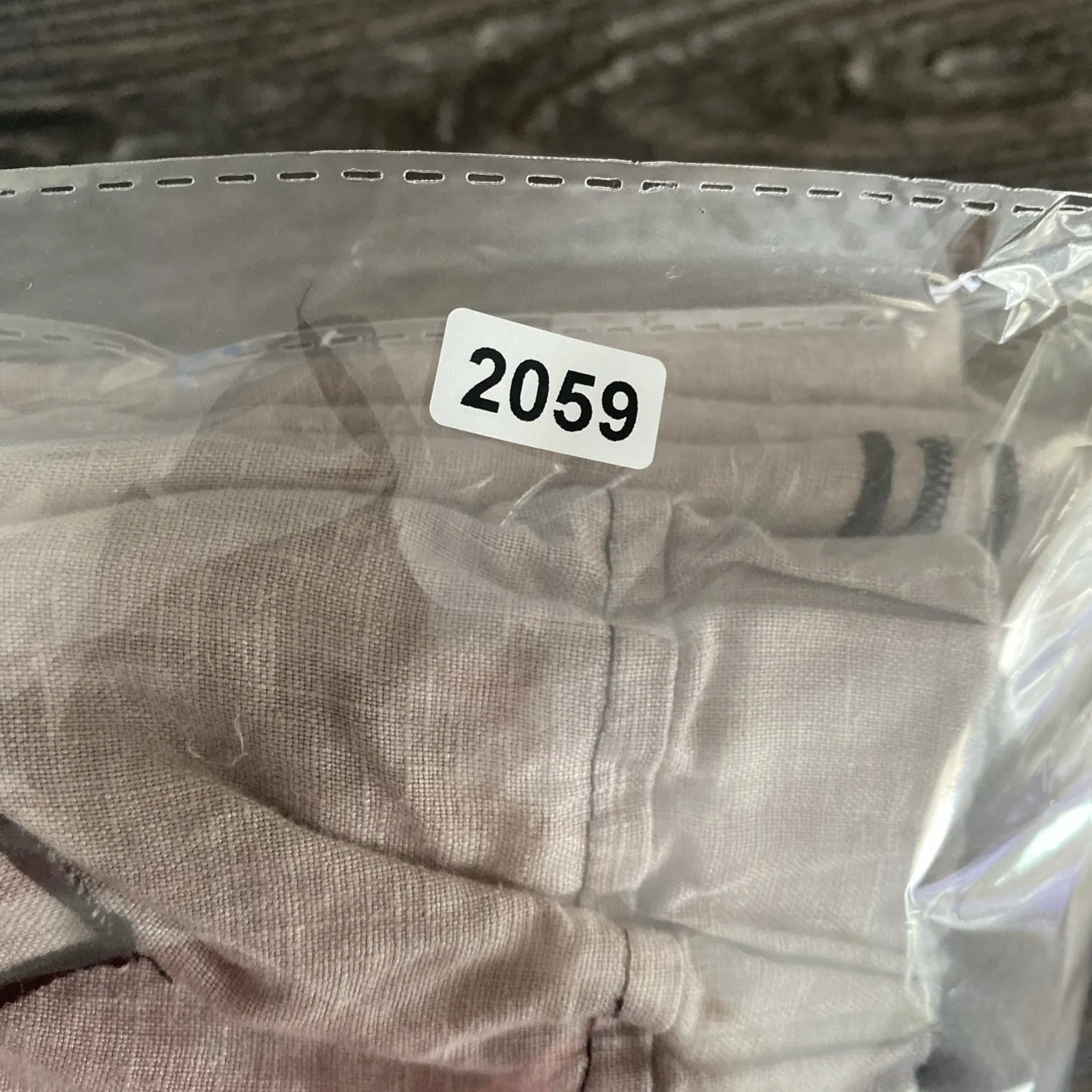 Cynthia Ashby Wide Leg 100% Linen Sz Small Pull On Lagenlook Pants Wide Pockets Gray - Image 12