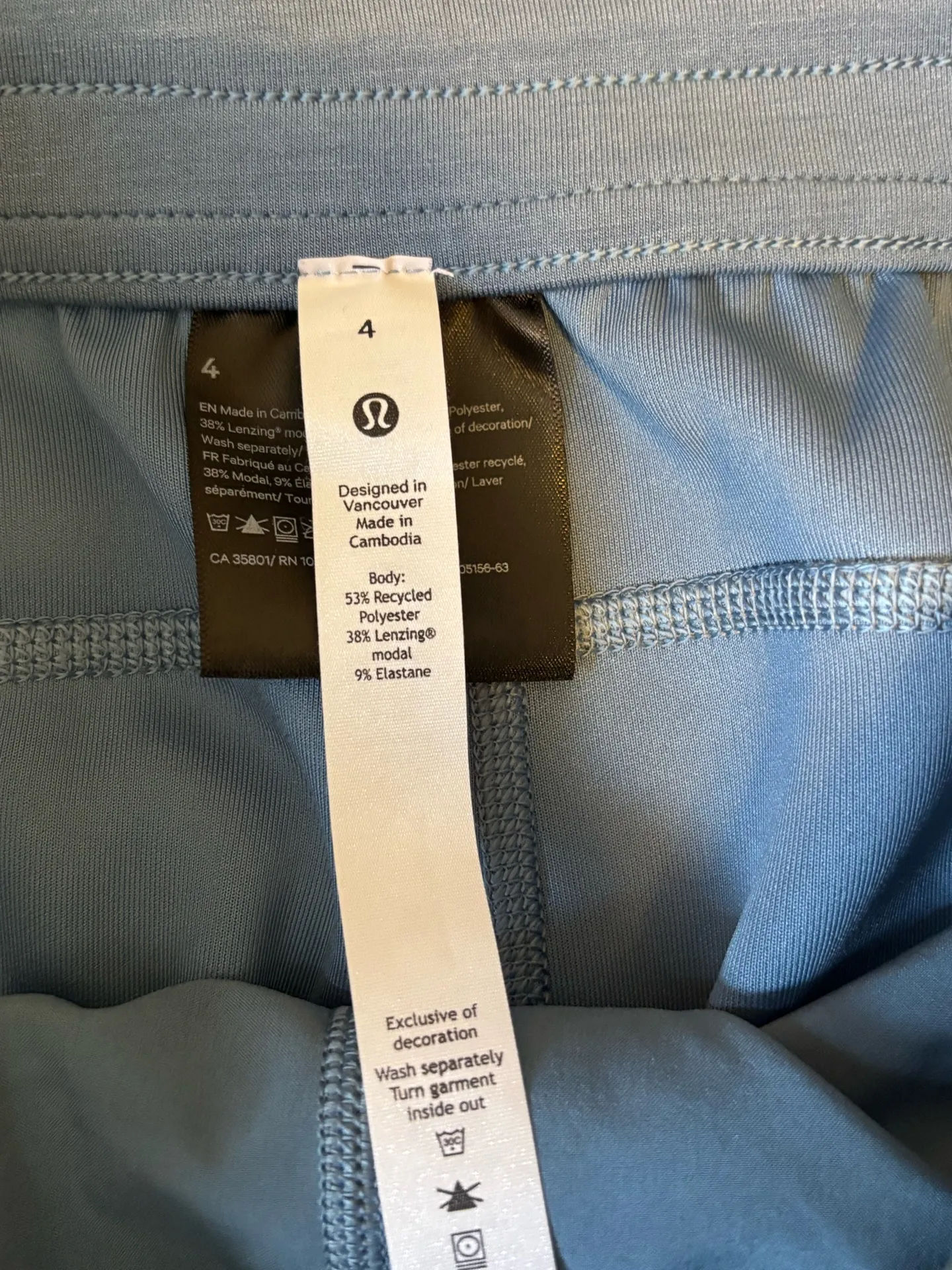 Lululemon Softstreme High-Rise Straight-Leg Cropped Pant Utility Blue - Size 4 - Image 6