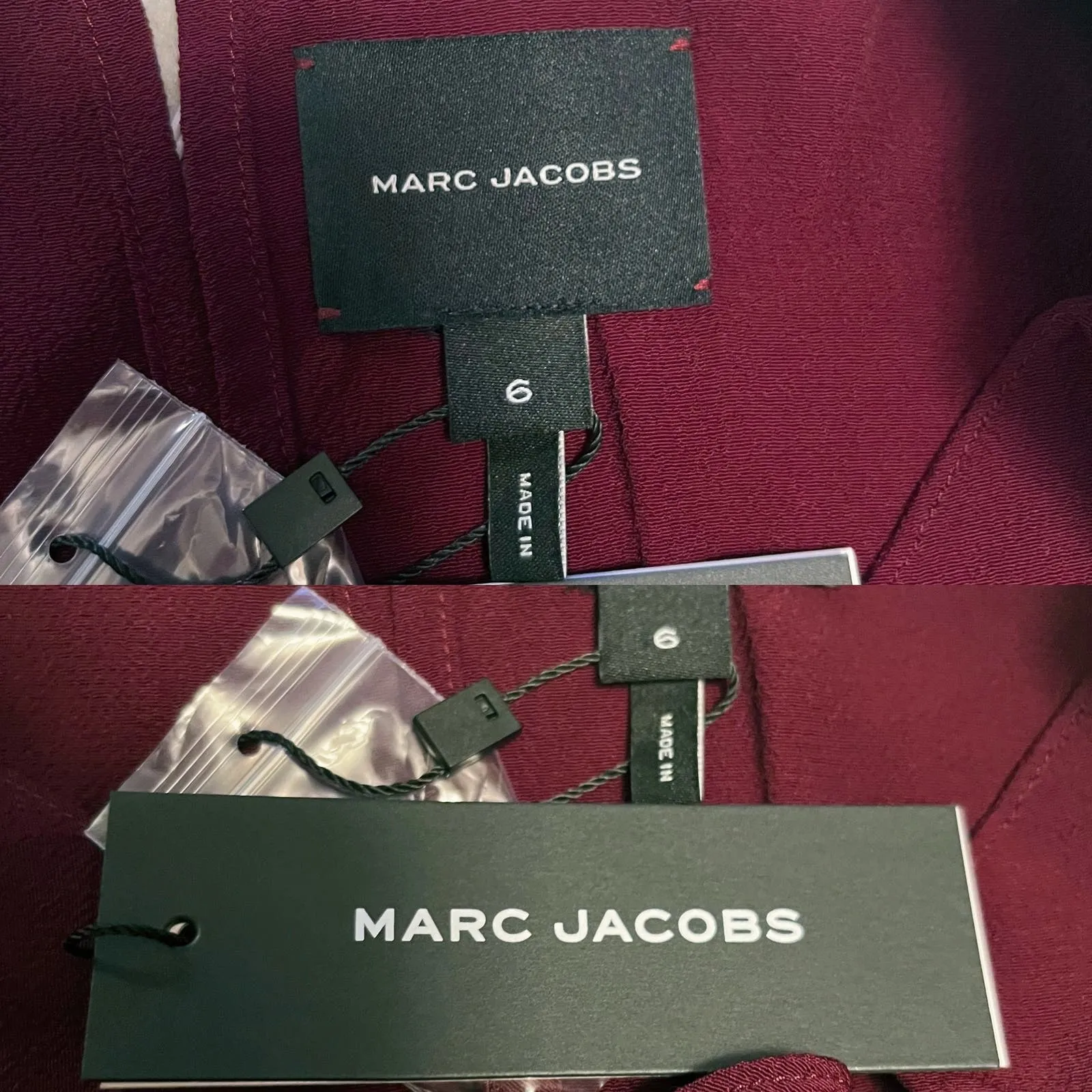 MARC JACOBS Halter Cowl Neck Dress Maxi Sleeveless Shift Wine Burgundy 6 NWT - Image 7