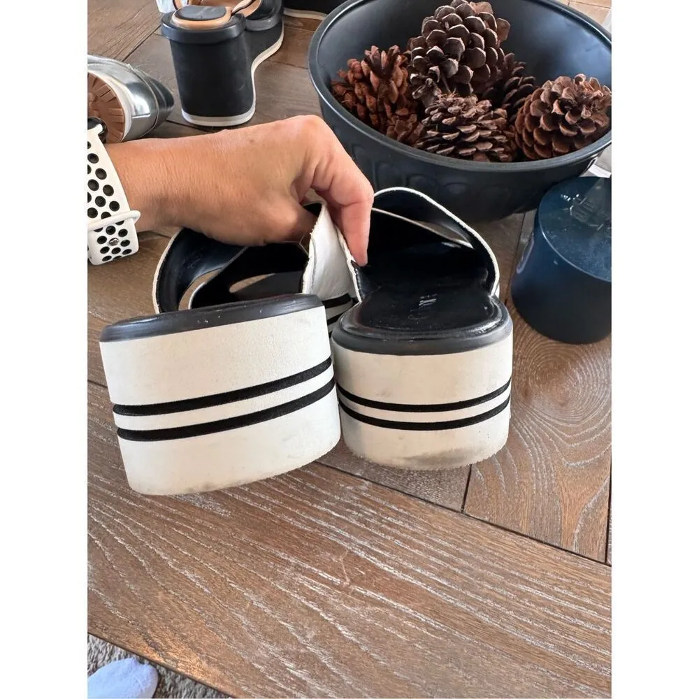 Gabor Women's Berwick Mules Sandals Size 7.5 (RUNS BIG LIKE 9) White - Image 5