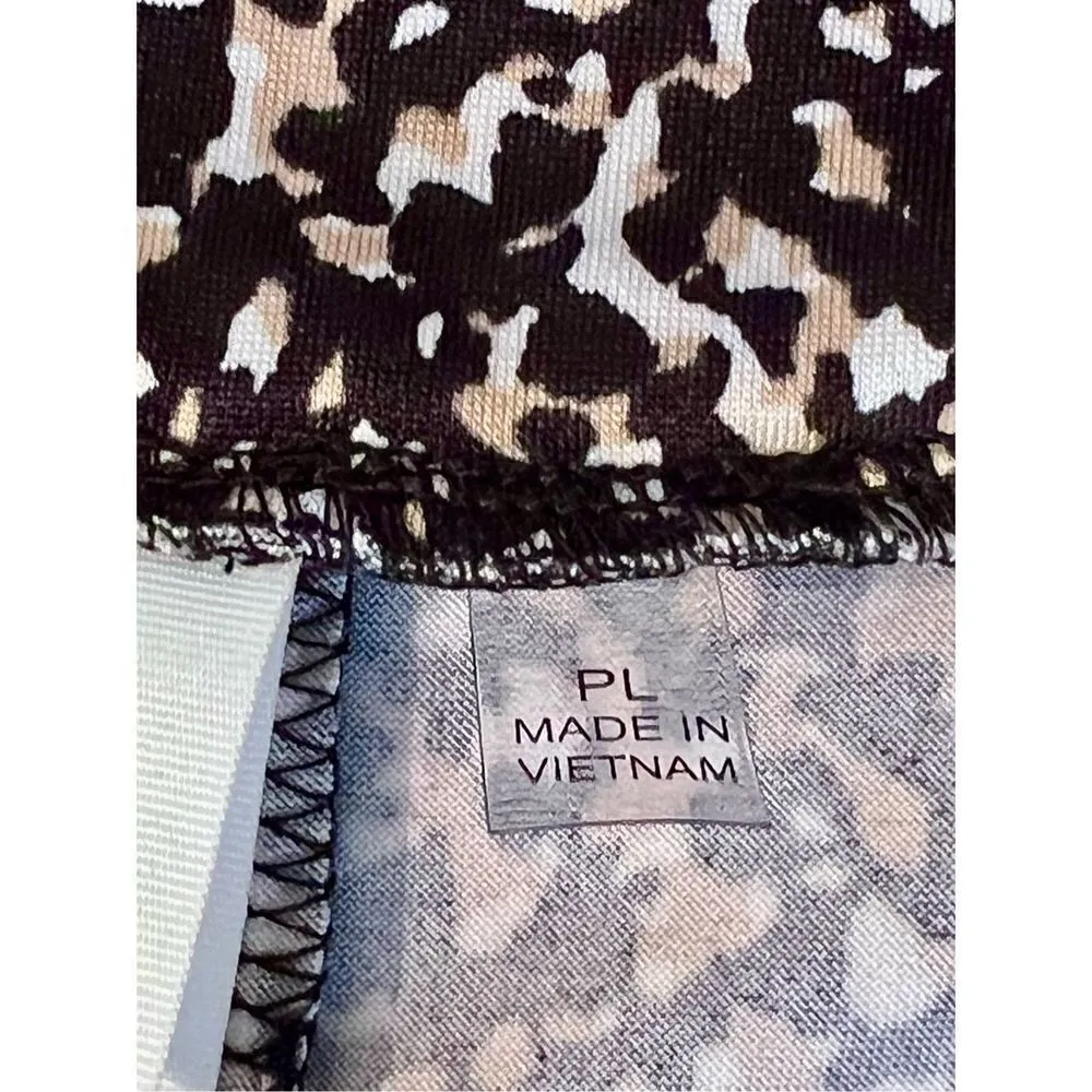 NY Collection Maxi A-Line Skirt With Front Faux Belt With Ring Detail Sz PL - Image 4