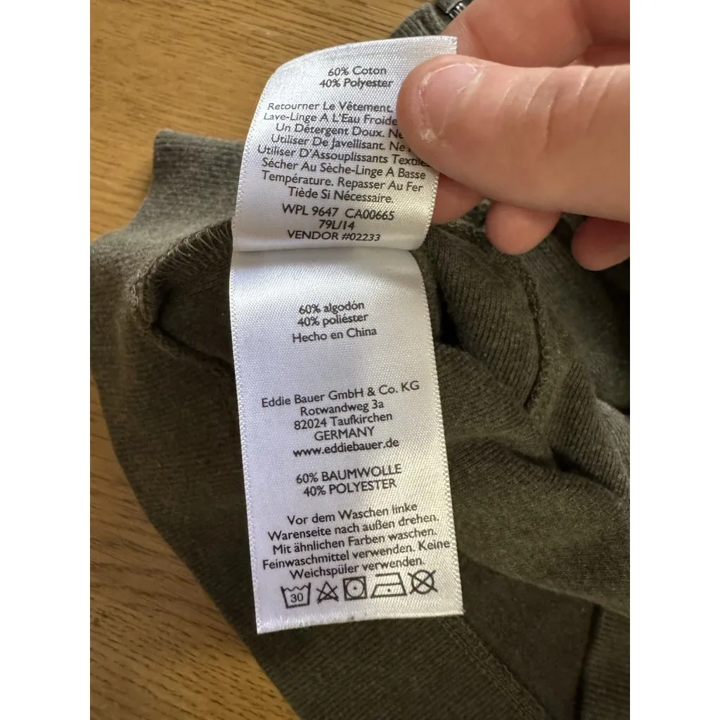 Eddie Bauer Women Size Medium Full Zip Hoodie Embroidered Hiking Outdoor Travel - Image 12