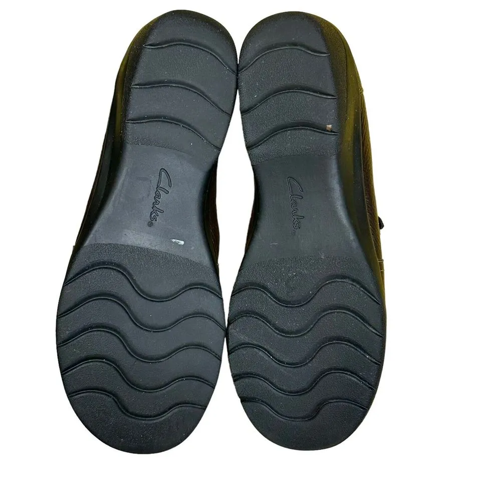 Clarks Collection‎ Cheyn Madi Loafer Womens 6.5 Brown Leather Slip On - Image 7