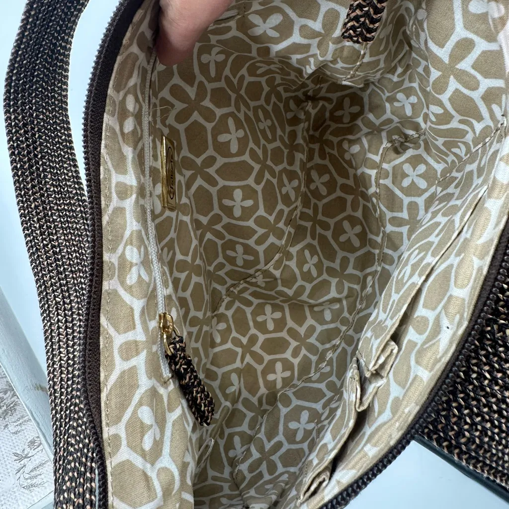 Talbots  Woven Brown Shoulder Purse‎ Bag - Image 14