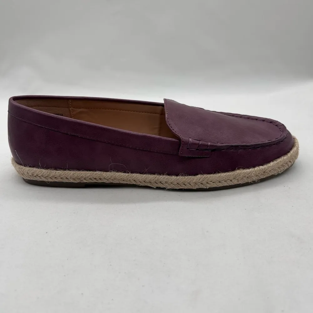 Journee Collection Shoes Womens 8 Wine Comfort Foam Balie Espadrille Flat NEW - Image 3