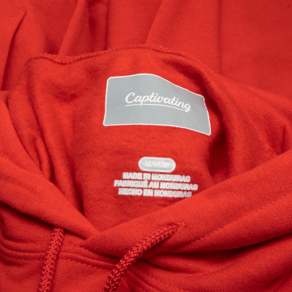 Wisconsin Badgers Hoodie Sweatshirt Red Size M - Image 3