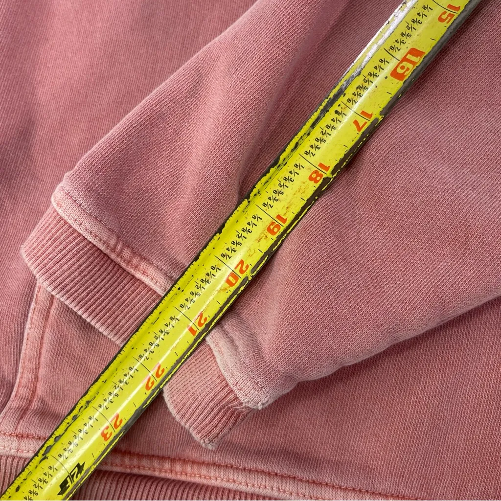 Life Is Good Hoodie Womens M Coral Pullover Sweater Kangaroo Pocket Casual - Image 5