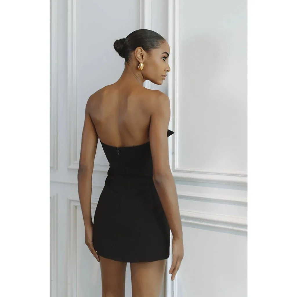 Bardot Arvess Strapless Mini Dress in Black 4 New Womens Cocktail Party - Image 10