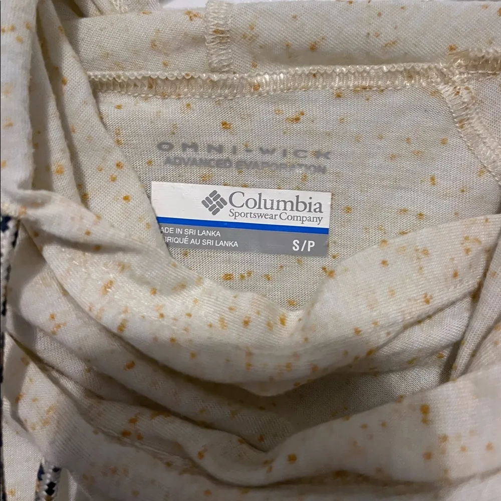 Columbia brown and beige hoodie in small - Image 2