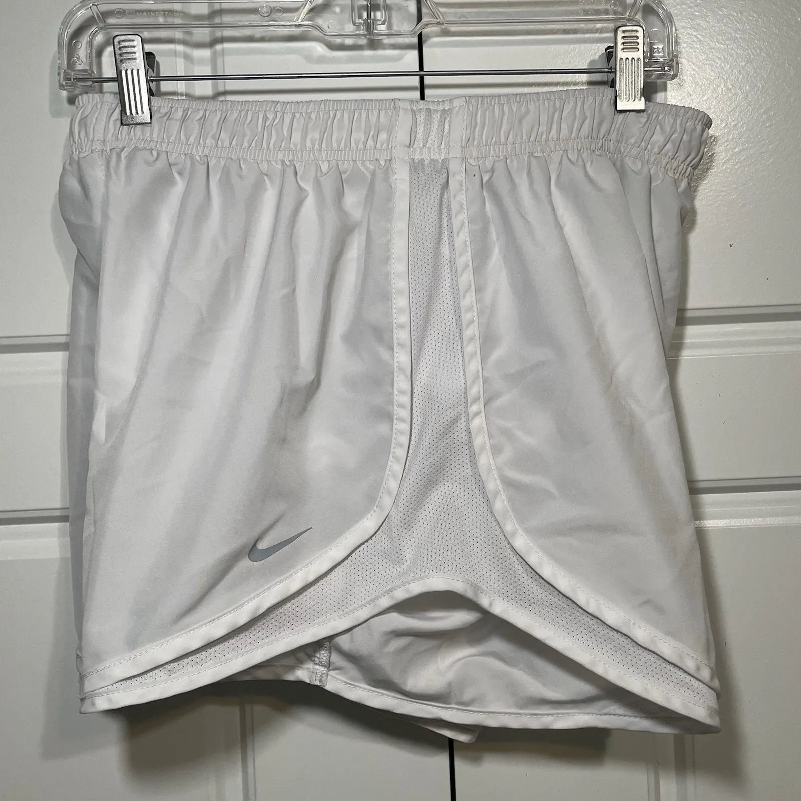 Nike Running Shorts Women's‎ Athletic Gym Workout White Lightweight - Image 8