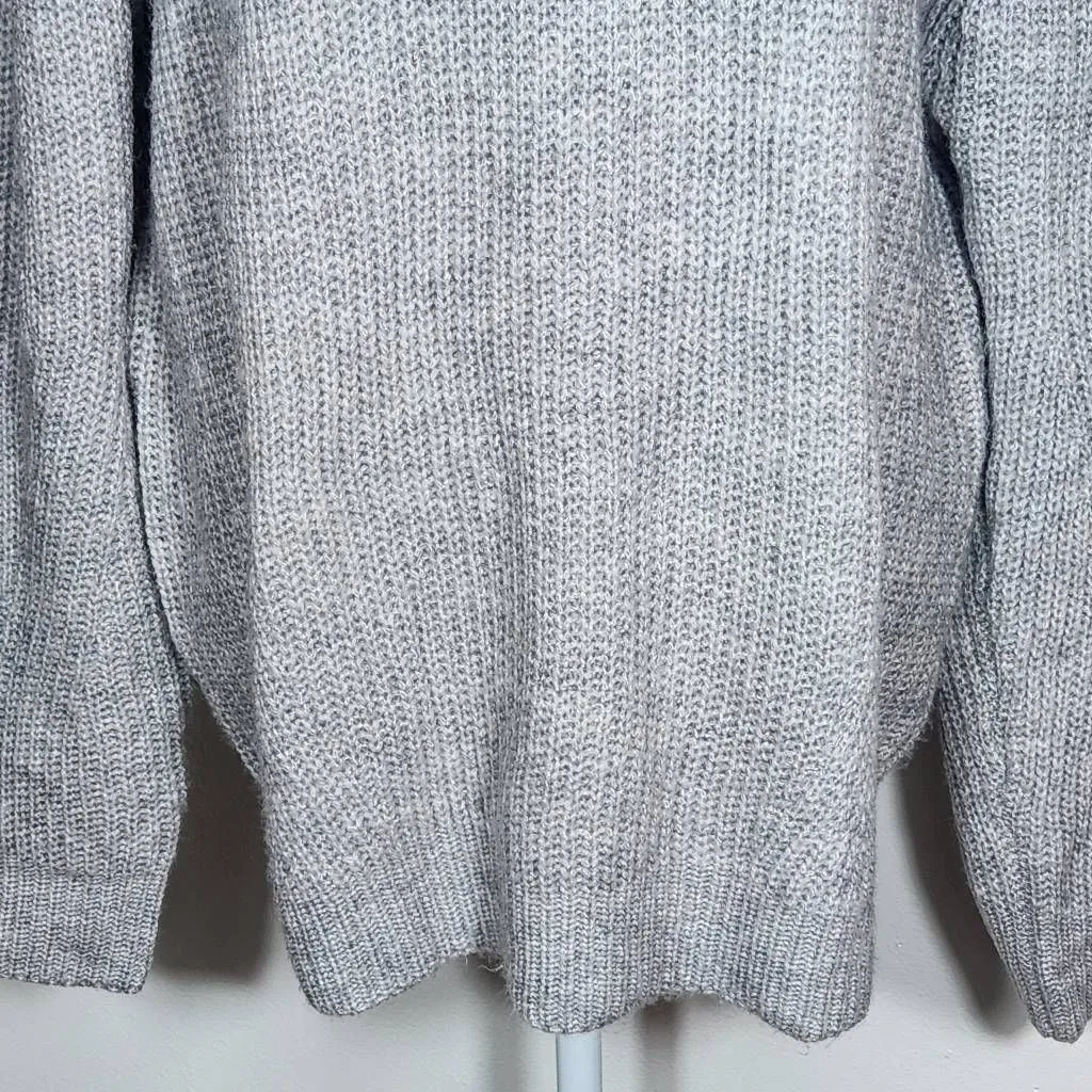 St. John's Bay Gray Sweater with Quarter-Zip Style Size XXL Soft Gray Sweater - Image 4