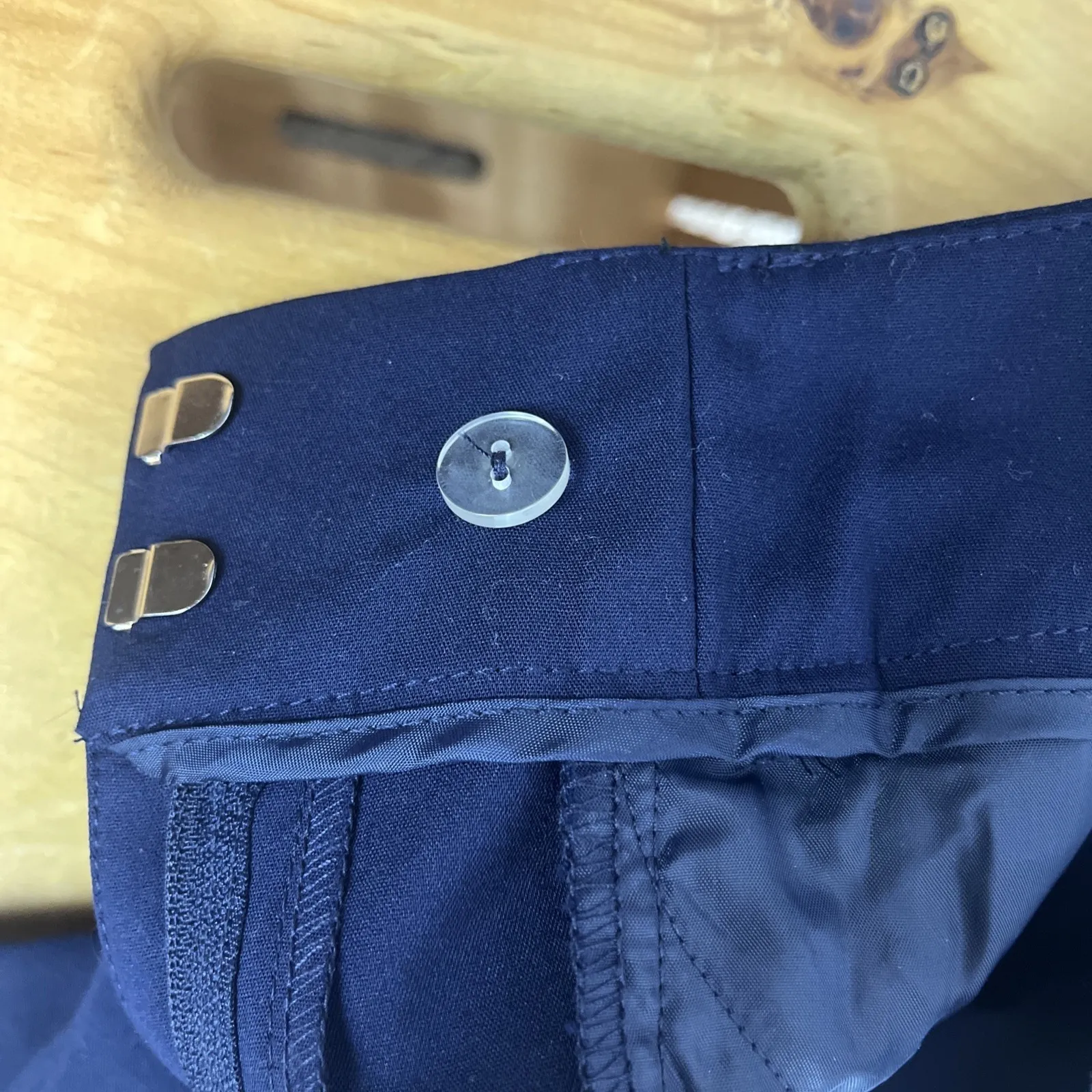 New York & Company NWT Navy Modern Fit Bootcut Dress Preppy Pants Size 0P Blue - Image 9