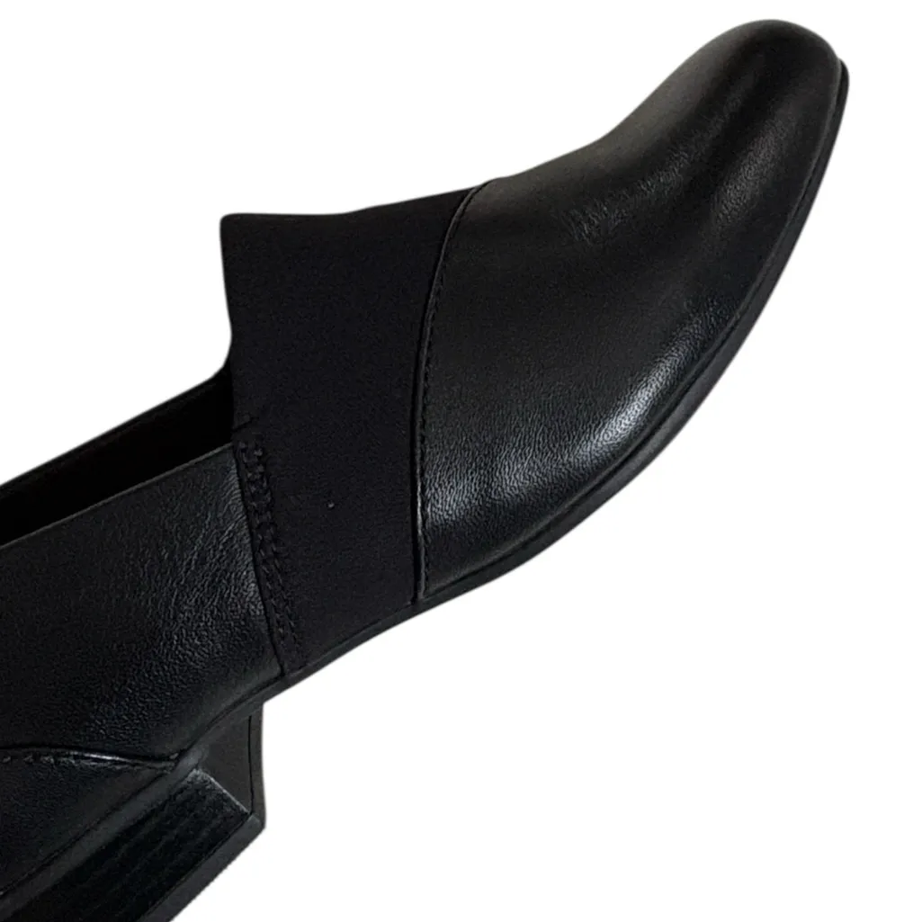 Like New Clark’s Leather Juliet Gem Slip-On Shoes Black Size 8 - Image 5