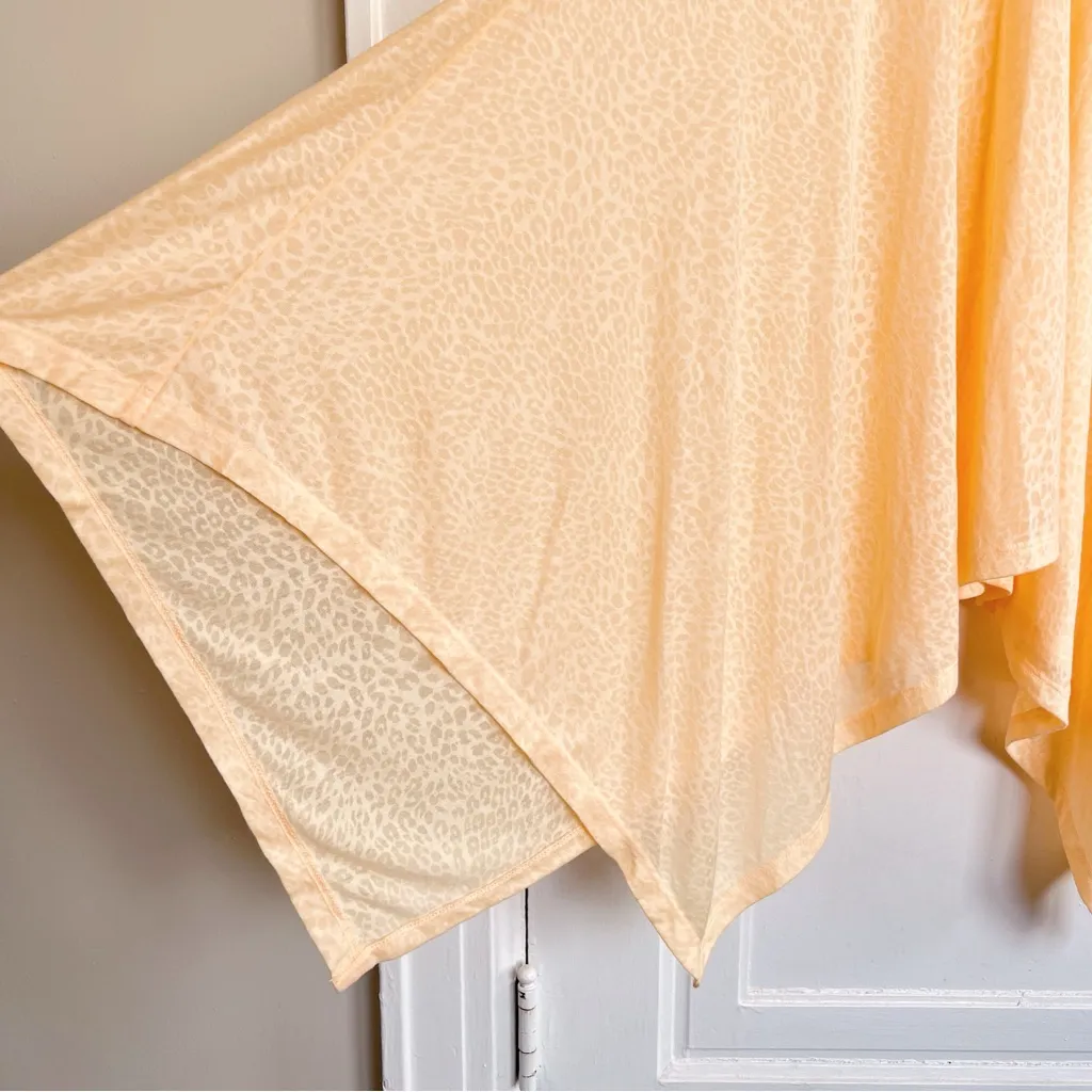 pitusa • Inca midi dress beach coverup sheer orange cheetah pattern resort - Image 9