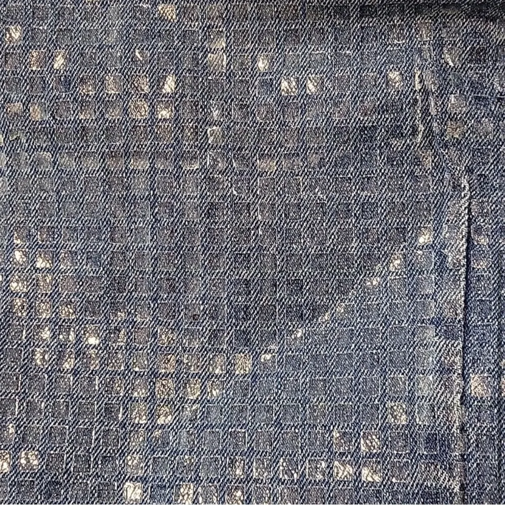 Denim Strapless sequin overlay Dress size Small Blue - Image 4