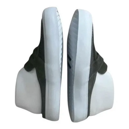 Chooka Leota Olive Suede Mules Size 6 Women Loafers Comfort Shoes Green Backless - Image 5