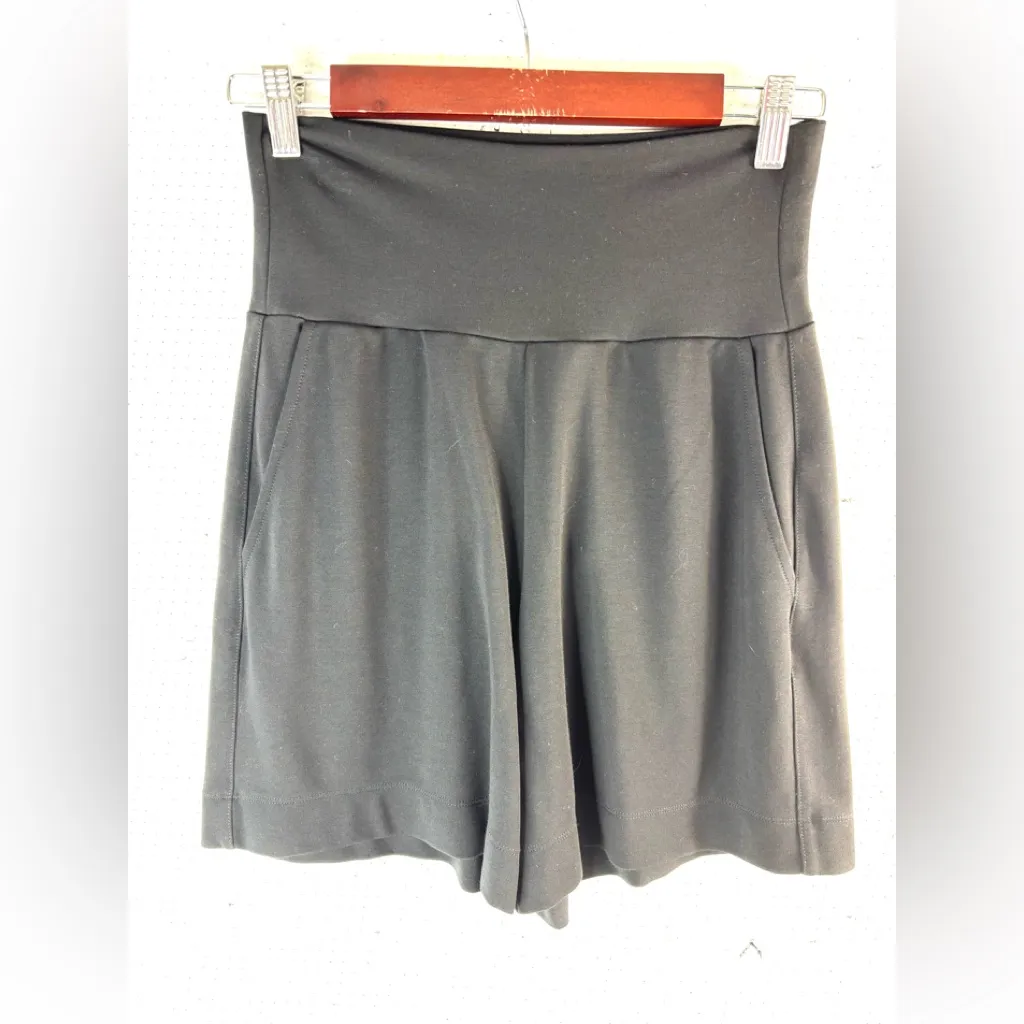 CAbi S High Waisted Pocketed Women's Jet Black Athletic Shorts - Image 8