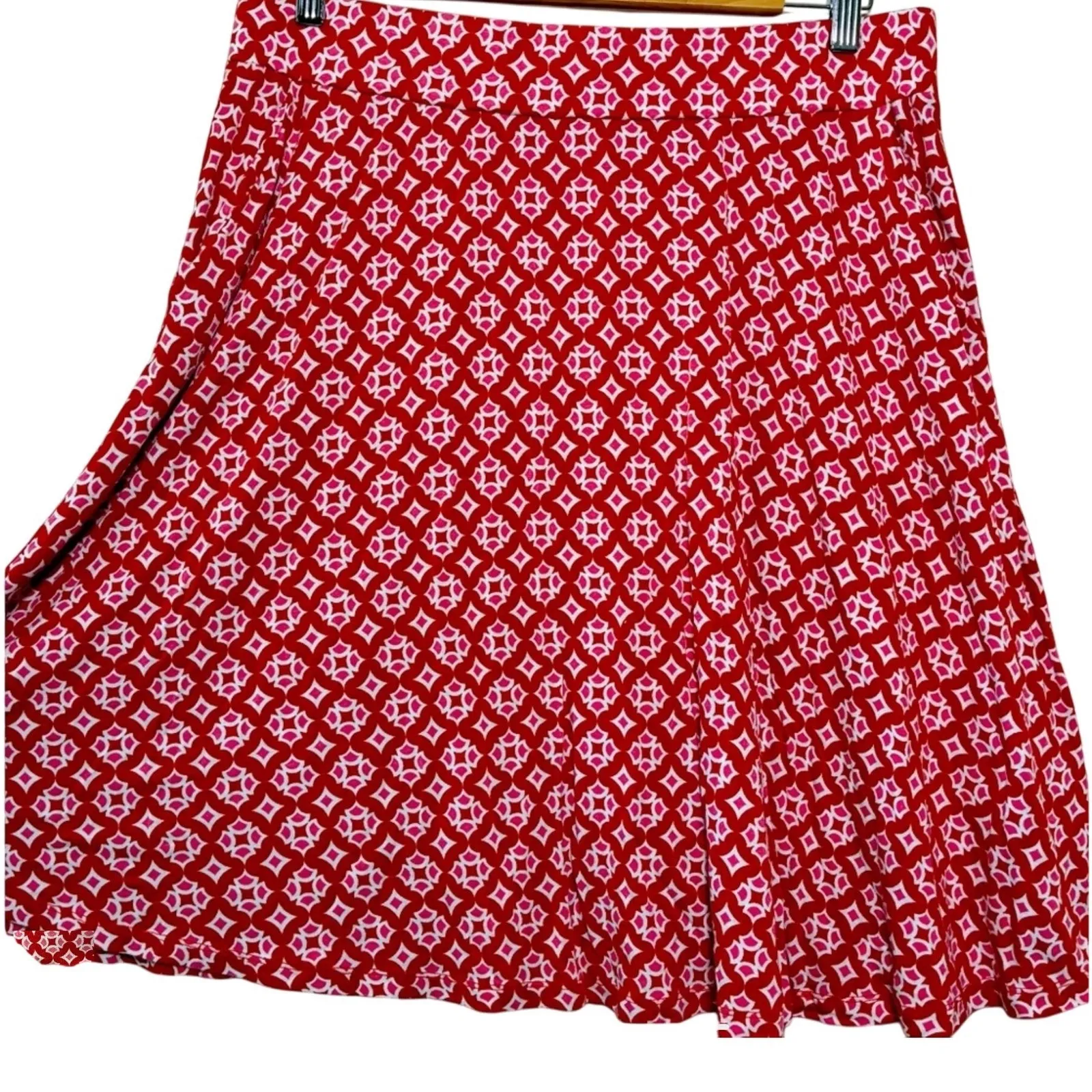 Boden Red‎ Pink Geometric Print A - Image 3